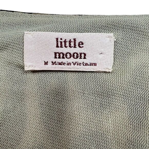 Aritzia Little Moon Celestia Leopard Print Long Sleeve Wrap Dress Size Medium - Picture 5 of 10